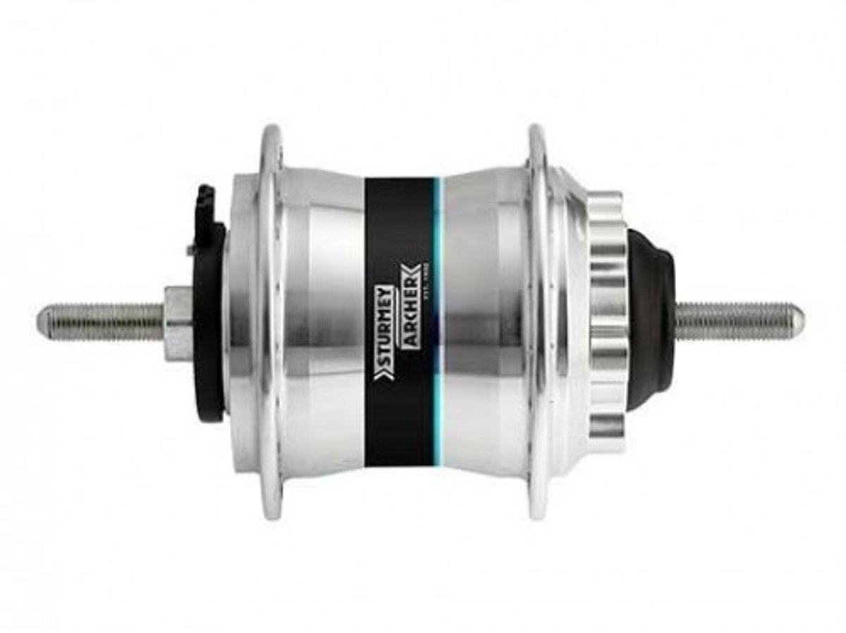 Sturmey Archer Naafdynamo Voor Hds22 Schijfrem 36g Zilver