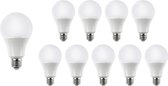 Voordeelpak 10 stuks - E27 LED lamp - 12W vervangt 75W - 6400K daglicht wit licht