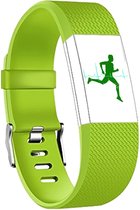 By Qubix - Fitbit Charge 2 sportbandje (Small) - Groen - Fitbit charge bandjes