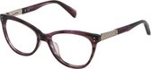 Brillenframe Dames Zadig & Voltaire VZV170530P82 Bruin Paars (ø 53 mm)