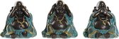 Decoratieve figuren DKD Home Decor Hars Boeddha (3 pcs) (7.5 x 6 x 8 cm)