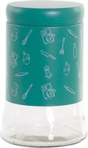 Tin DKD Home Decor Roestvrij staal Kristal Munt 1100 ml (11 x 11 x 18 cm)