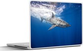 Laptop sticker - 14 inch - Haai - Zee - Water - 32x5x23x5cm - Laptopstickers - Laptop skin - Cover