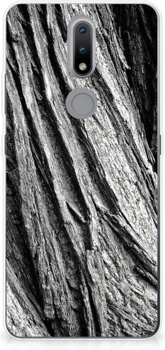 Bumper Hoesje Nokia 2.4 Boomschors Grijs