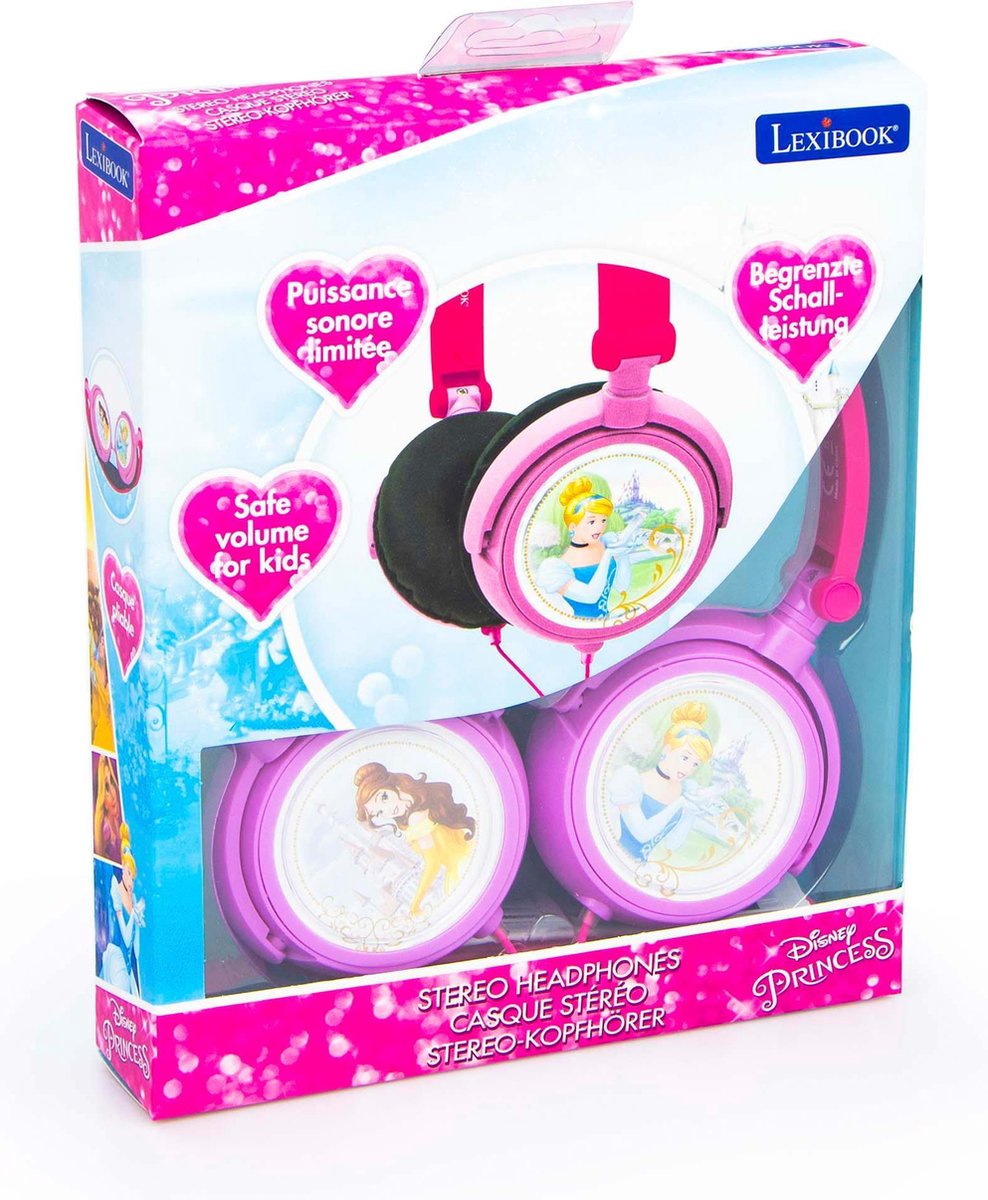 Lexibook Disney Princess - Ecouteurs intra-auriculaires pour enfants - Rose