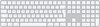 Apple Magic Keyboard numeric & TouchID - Draadloos toetsenbord met vingerafdruklezer - Wit / zilver