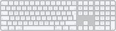 Apple Magic Keyboard numeric & TouchID - Draadloos toetsenbord met vingerafdruklezer - Wit / zilver