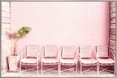 JUNIQE - Poster met kunststof lijst Wait and Sit by @OeyYimYim -30x45