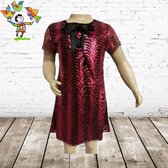 Kerst jurkje roze -s&C-158/164-Kinderjurken