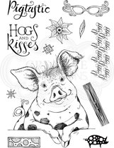 Stempel - Creative Expressions - Pink ink - Clear stamp - Pigtastic