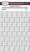Creative Expressions 3D Embossing Folder - Kerst - Diamantjes patroon - A5