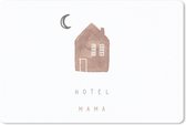 Bureau onderlegger - Muismat - Bureau mat - Quotes - Hotel mama - Spreuken - Moeder - 60x40 cm