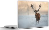 Laptop sticker - 15.6 inch - Hert - Natuur - Winter - 36x27,5cm - Laptopstickers - Laptop skin - Cover