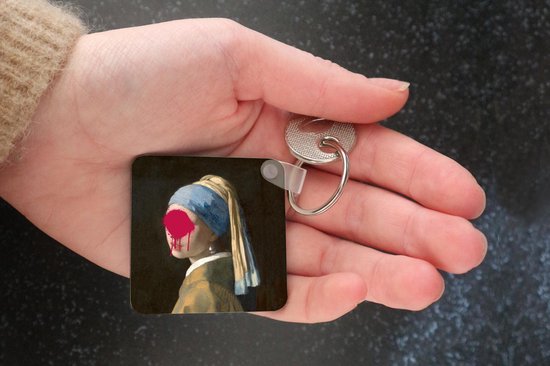 Porte-clés - Boucle d'oreille fille à la perle - Vermeer - Art - Plastique