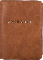 SUITSUIT Fab Seventies - Paspoorthoesje - 14 x 10.5 x 1 cm - Burned Caramel