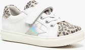 TwoDay leren meisjes sneakers met luipaardprint - Wit - Maat 31 - Echt leer - Uitneembare zool