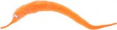 magische worm met draad 20 cm oranje