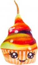 knuffelcupcake 14 cm geel/oranje