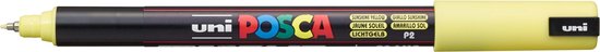 Krijtstift – Fineliner – Universele Marker – P2 Zonnegeel – Uni Posca Marker – PC-1MR – 0,7mm – 1 stuk