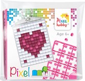 Pixelhobby - Medaillon - startset - hart-in-hart