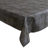 Tafelzeil/tafelkleed donker houten planken 140 x 250 cm - Tuintafelkleed - Houtlook