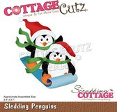 CottageCutz Sledding Penguins (CC-830)