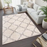 Tapiso Versay Vloerkleed Hoogpolig Boho Tapijten Maat- 140x200