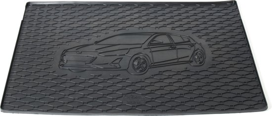 Rubber kofferbakmat met opdruk - geschikt voor ford focus hatchback vanaf 2018
