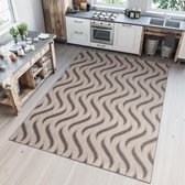 Tapiso Floorlux Vloerkleed Keuken Rug Woonkamer Tapijt Maat- 60x110