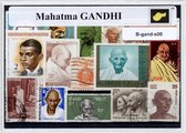 Mahatma Gandhi – Luxe postzegel pakket (A6 formaat) - collectie van verschillende postzegels van Mahatma Gandhi – kan als ansichtkaart in een A6 envelop. Authentiek cadeau - kado -