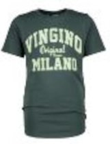Vingino T-shirt Essentials Jongens Katoen Groen Maat 98
