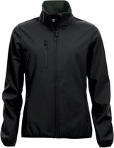 Clique Basic Softshell Jacket Ladies 020915 - Vrouwen - Zwart - 3XL