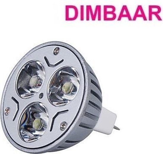 LED Spot Wit - 3 Watt - MR16 - Dimbaar