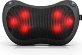 MassageKussen - Zinaps Neck en Back Shiatsu Massager met warm, kneden massagekussen met 6 massage knopen voor schouders, onderrug, kalf, voet, thuis, in de auto, Office YZ100 (WK 02128)