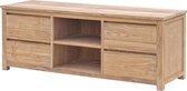 Tv-meubel | corona | teakhout | naturel | 160 x 50 x 60(h) cm