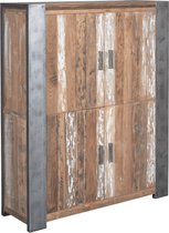 Kast | novara | gerecycled teakhout | bruin | 140 x 45 x 170(h) cm