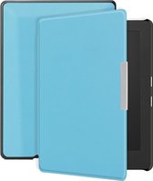Lunso - Geschikt voor Kobo Aura H20 Edition 1 hoes (6.8 inch) - sleep cover - Lichtblauw