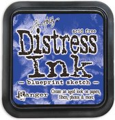 Ranger Distress Inks pad - blueprint sketch