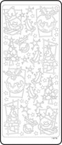 Vaessen Creative - Sticker 10x23cm 10pcs Kerst Diversen