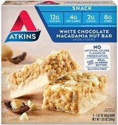 Atkins | Snack Bar | White Chocolate Macadamia Nut | Doos | 5 x 40g  | Koolhydraatarm eten doe je zó!