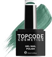 Groene Gellak van TOPCODE Cosmetics - Pine Green - TCBL56 - 15 ml - Gel nagellak Groen gellac