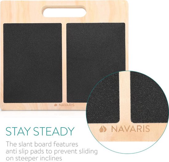 2 Planches Inclinées En Bois Harilla - Pour Squats, étirements Mollets, équilibre - Portable (33x11.9x10.2cm) - Idéal Fitness, Yoga, Rééducation