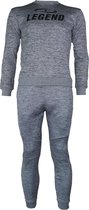 Joggingpak met Sweater Kids/Volwassenen Grijs SlimFit Polyester  XL