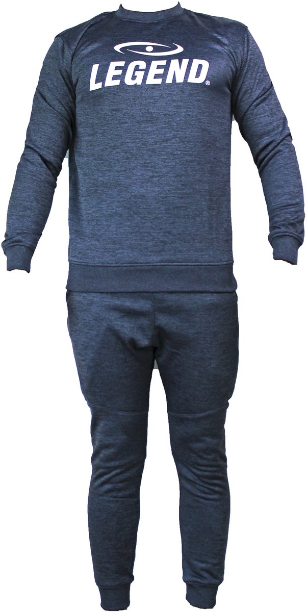 Joggingpak dames/heren met trui/sweater Navy Blauw XS