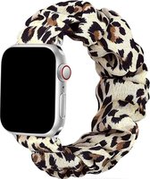 Scrunchie bandje compatibel met Apple Watch 41/40/38 mm, Laheetah/Meerkleurig, polsmaat M/L