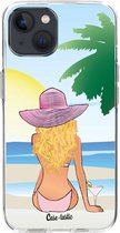 Casetastic Apple iPhone 13 Hoesje - Softcover Hoesje met Design - BFF Sunset Blonde Print
