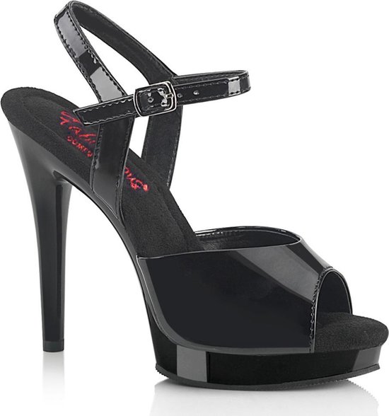 Fabulicious - GLORY-509 Sandaal met enkelband - US 6 - 36 Shoes - Zwart