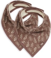 Jollein Slabbetje Bandana - Meadow - Chestnut - 2 Stuks