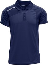 Masita | Polo Shirt Dames & Heren - Korte Mouw - Tennis Polo - Sportpolo - Mesh inzetten Optimale Vochtregulatie - Lichtgewicht - Forza Lijn - NAVY BLUE - M