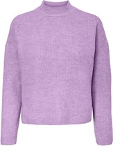 Vero Moda Trui Vmolina Ls Highneck Blouse Noos 10252256 Lavendula/melange Dames Maat - M